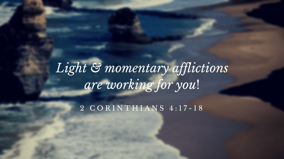light &amp; Momentary afflictions are working for you!