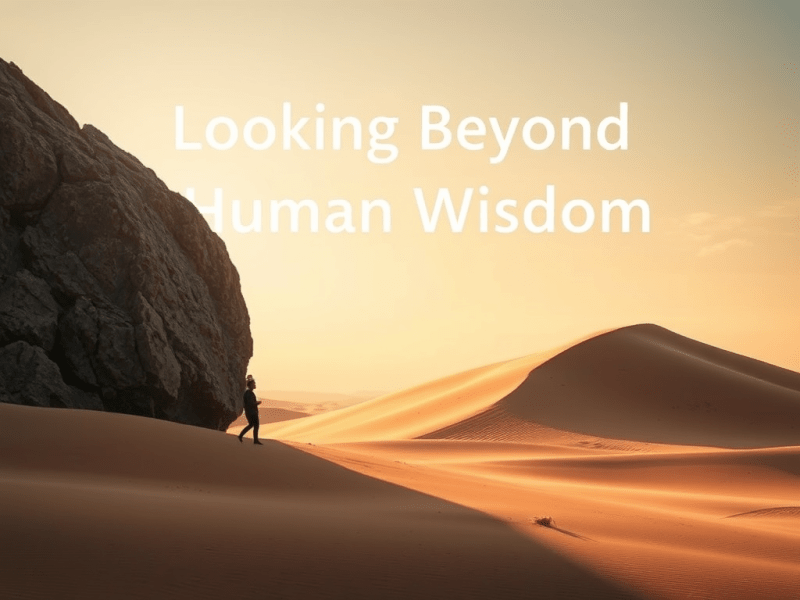 Looking Beyond Human Wisdom: A Reflection on True Christian&nbsp;Faith
