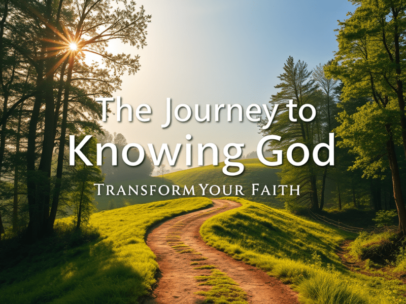 The Journey to Knowing God: Transform Your&nbsp;Faith